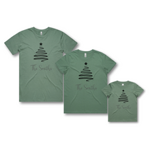 Load image into Gallery viewer, Personalised Kids Christmas T-Shirts Ribbon Tree