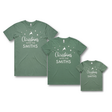Load image into Gallery viewer, Personalised Kids Christmas T-Shirts Christmas with The Family