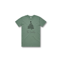 Load image into Gallery viewer, Personalised Men's Christmas T-Shirts Ribbon Tree
