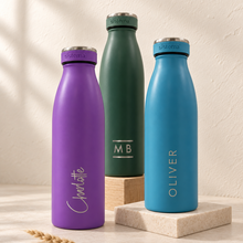 Load image into Gallery viewer, Personalised Sistema® Drink Bottle – Engraved Name (Dishwasher Safe)