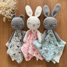 Load image into Gallery viewer, Parker Rabbit Cloth Lovie Snow/Pink