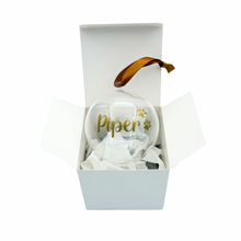 Load image into Gallery viewer, Personalised Fillable Christmas Bauble Clear