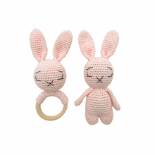 Load image into Gallery viewer, Parker Rabbit Rattle Pink