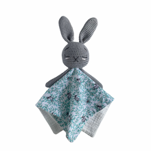 Load image into Gallery viewer, Parker Rabbit Cloth Lovie Grey/Green