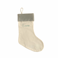 Load image into Gallery viewer, Christmas Stocking Green Striped - Personalised
