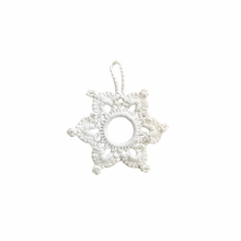 Load image into Gallery viewer, Crochet Star Decoration White