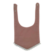 Load image into Gallery viewer, Little Humans Cotton Baby Bib - Blush Pink