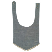 Load image into Gallery viewer, Little Humans Cotton Baby Bib - Soft Grey