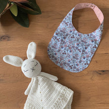 Load image into Gallery viewer, Little Humans Cotton Baby Bib - Pretty In Pink