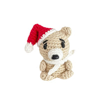 Load image into Gallery viewer, Christmas Bear Crochet Toy