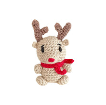 Load image into Gallery viewer, Christmas Reindeer Crochet Toy