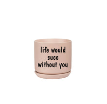 Load image into Gallery viewer, Printed Small Oslo Pot Peach - with sayings