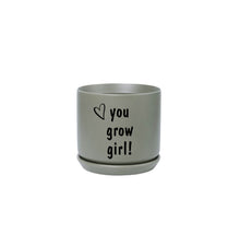 Load image into Gallery viewer, Printed Small Oslo Pot Sage - with sayings
