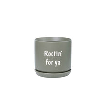 Load image into Gallery viewer, Printed Small Oslo Pot Sage - with sayings