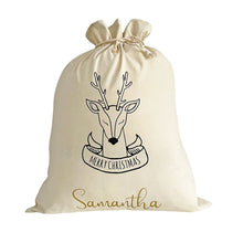 Load image into Gallery viewer, Santa Sack Pretty Deer - Personalised