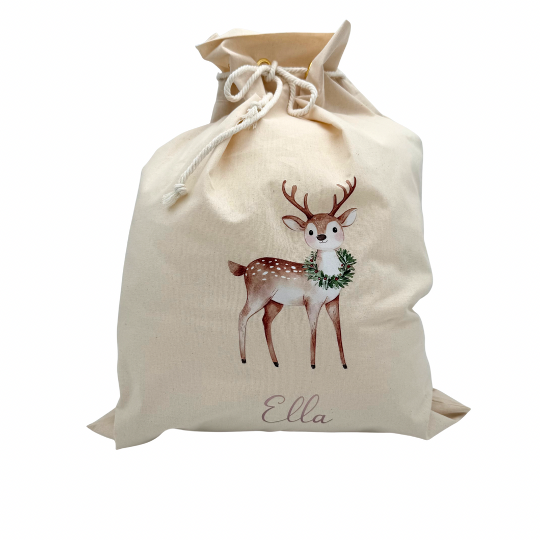 Premium Santa Sack Reindeer - Personalised