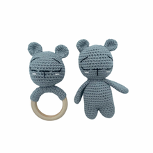 Load image into Gallery viewer, Evie Bear Toy Grey
