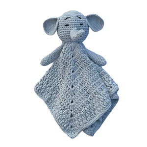 Arlo Elephant Crochet Lovie Grey