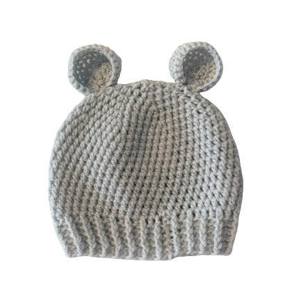 Bear Beanie Grey