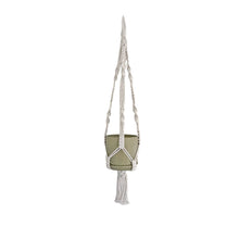 Load image into Gallery viewer, Boho Macrame Plant Hanger Kauri - White With or Without Pot
