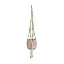 Load image into Gallery viewer, Boho Macrame Plant Hanger Totara - Cream With or Without Pot
