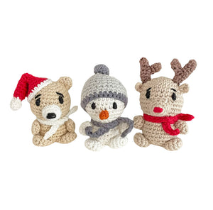 Christmas Bear Crochet Toy