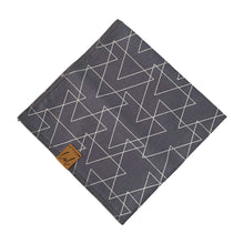 Load image into Gallery viewer, Dog Bandana Grey Triangles

