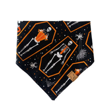 Load image into Gallery viewer, Halloween Dog Bandana Skeletor
