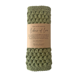 Cotton Face Cloth Olive