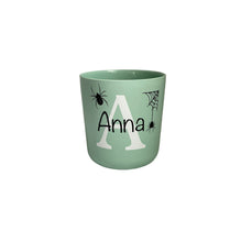 Load image into Gallery viewer, Personalised Halloween Kids Tumbler with Spiders
