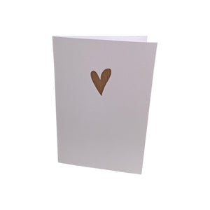 Heart Card Rose Gold
