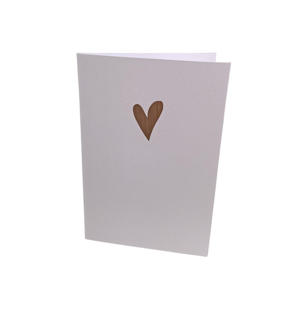 Heart Card Rose Gold