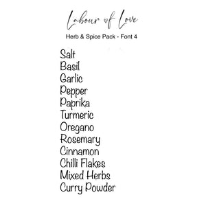 Herb and Spice Labels - 12 Pack