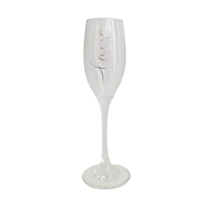 Love Champagne Glass Gold, Silver or Rose Gold