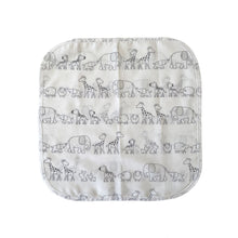 Load image into Gallery viewer, Muslin Baby Wash Cloth Safari
