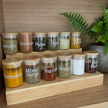 Load image into Gallery viewer, Glass Spice Jar With Wooden Lid

