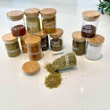 Load image into Gallery viewer, Glass Spice Jar With Wooden Lid
