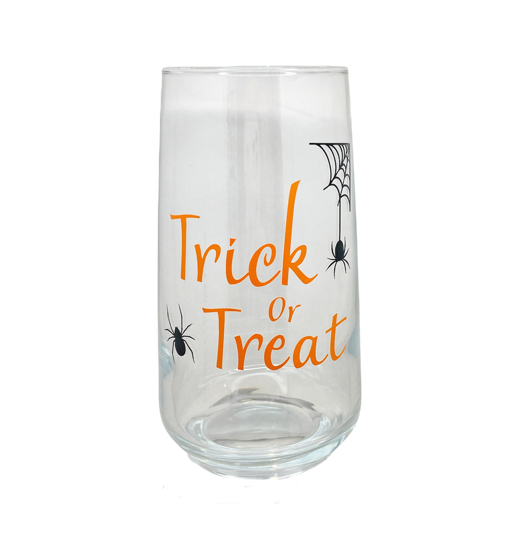 Trick Or Treat Halloween Glass
