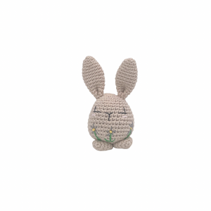 Piper Bunny Crochet Toy with Flower Embroidery